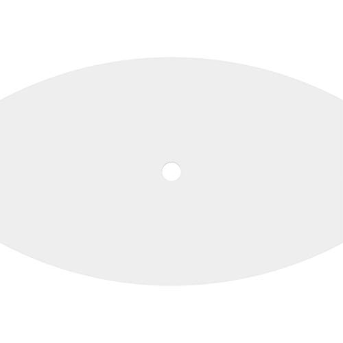 Image of Ekena Millwork CMP18X12KY-01000 Kailey Architectural Grade PVC Contemporary Urethane Ceiling Medallions 18 inchW x 12 inchH x 1 inchID x 9 3 /4 inchC x 1 inchP