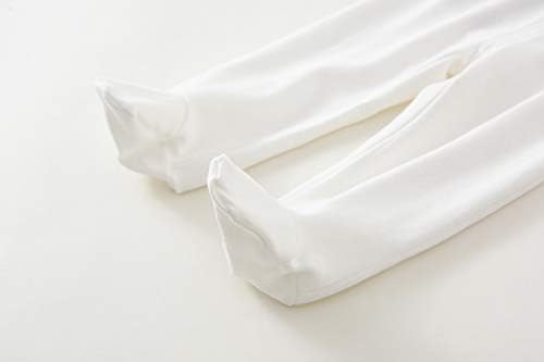 ACESTAR Newborn Infant Baby Boys Girls 3-Pack Cotton High Waist Footed Pants with Feet 0-12 Months 5 21jGuPd vaL. AC