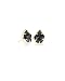 Kendra Scott"Signature" Tessa Gold plated Black Glass Stud Earrings
