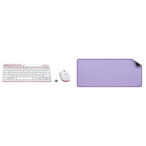 Image of Logitech MK240 Nano USB Wireless Keyboard and Mouse Set, 12 Function Keys 2.4GHz Wireless, 1000DPI,S