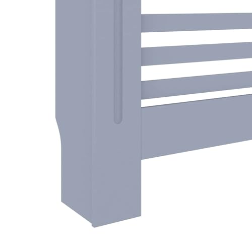 Mueble tapa de calefacción con estante para adornos en salón 6