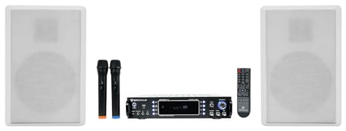 Rockville Bundle: Pair RockSlim White Home Theater 5.25