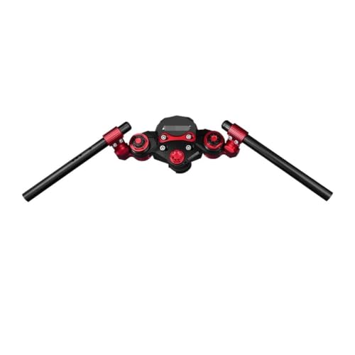 Guidon de tube fourche Yamaha NMAX 155 en aluminium CNC de haute précision rouge