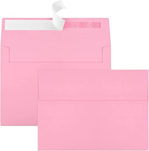 Image of 70 Packs A4 Envelope, Pink A4 Envelopes, 4x6 Photo Envelopes for Invitations, Envelopes Self Seal for Weddings, Baby Shower, Photos, Postcards, Greeting Cards, Mailing