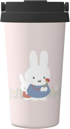 Zateem 500ml タンブラー 蓋つき コーヒーカップ 人気 ミッフィー ステンレス マグカップ コンビニマグ 携帯マグ 大容量 ビール コーヒー ボトル 保温 保冷 持ち運び カップ 直飲み KF385B