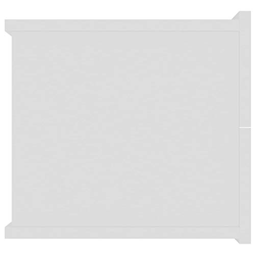 Table de chevet blanche moderne pour optimiser un studio ou un dortoir