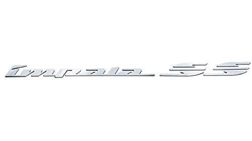 Image of 2Pcs 94-96 Impala Ss Rear Quarter Panel Emblems 3D Letter Badge Car Decal Nameplate Replacement for SS (Chrome)
