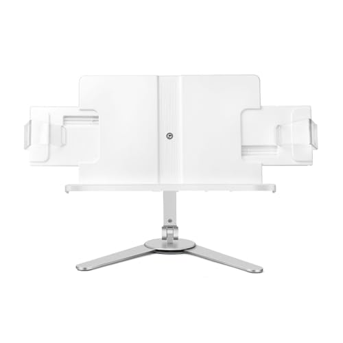 読書ラック アルミ合金製本棚 勉強用、ブッククリップ、教科書スタンド、デスクトップ収納 (A)