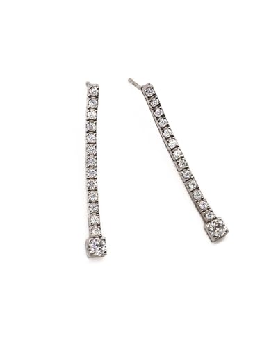 Boucles d'oreilles argent sterling 925 avec zircone cubique pour homme et femme