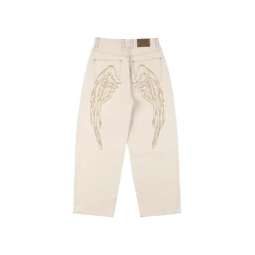 Wide Leg Jeans Y2k Pants Baggy Jeans Trendy 2025 Emo Grunge Streetwear 2000s Goth Graphic2