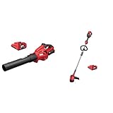 SKIL PWR CORE 40 Brushless 40V 530 CFM Cordless Leaf Blower Kit, Variable Speed with Power Boost & PWR CORE 40 Brushless 40V 15'' String Trimmer Kit with Smart Load Includes 2.5Ah