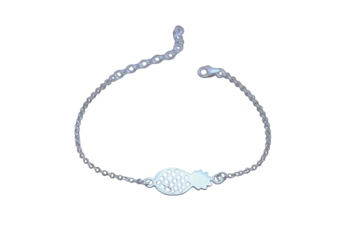 Bracelet ananas argent massif pour sublimer vos looks d'été et de vacances