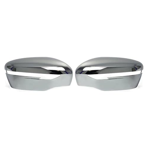 Couvercle de rétroviseur en plastique ABS brillant chrome silver look moderne