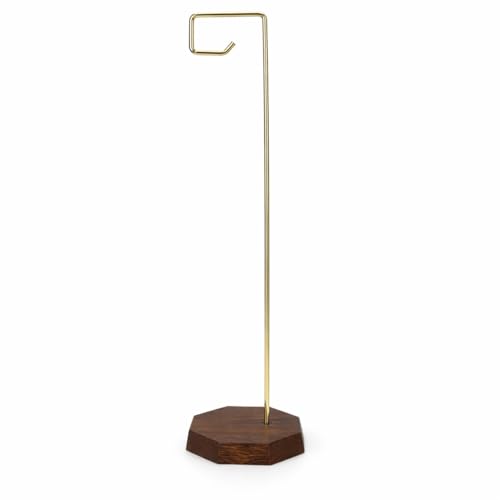 Wind Chime Holder Stand 15in with Base No Drill Windchime Hanger Ornament Hanging for Outside Indoor Plant Display Support Flat Decorative Flower Pot Jewelry Rack Home Countertop Tabletop Office Decor