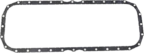 Image of Oil Pan Gasket Oil Seal, Crankcase Gasket Compatible with Cummins Vehicle ISX QSX X15 15L Truck Bus Replace# 4026684 3679943 131656