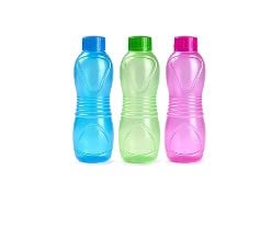 Genérico PLASTIC FORTE Sport Botella, Surtido, 500 ml pack de 3. colores surtidos.