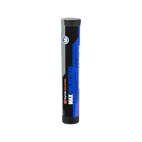 Byrna MAX Projectiles - | Maximum Stopping Power | 0.61 Cal OC and CS Non Lethal Pepper Spray & Tear Gas Blend Balls - Non Lethal Self Defense Projectile Rounds 0.61 Caliber (5 Count)