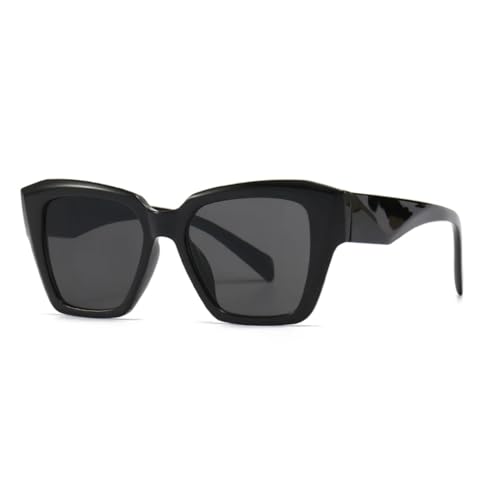Lunettes de soleil pour femmes à monture fine en métal chic pour défilé