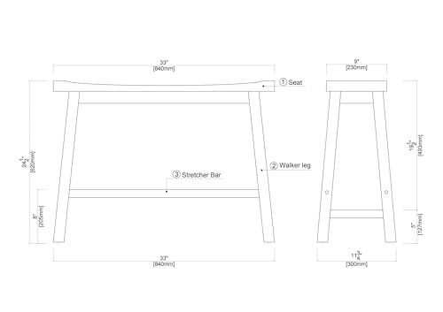 Image of Sonoma Backless Bench - Honey Oak