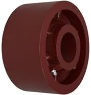 6"x3" RED DUCTILE Steel Wheel, Replacement Wheel, 4,800 lbs Capa
