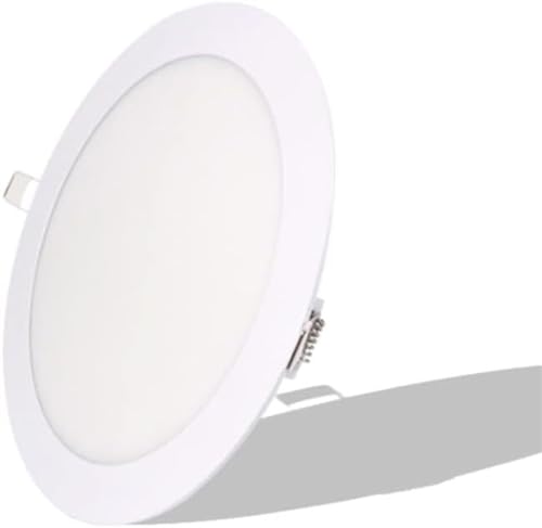 XIAOYIWIN Panel de luces de techo LED ultradelgado y resistente, carcasa de aluminio, Panel de PC, Downlight, inducción de Radar, Sensor de movimiento PIR, Downlights redondos(White Light)