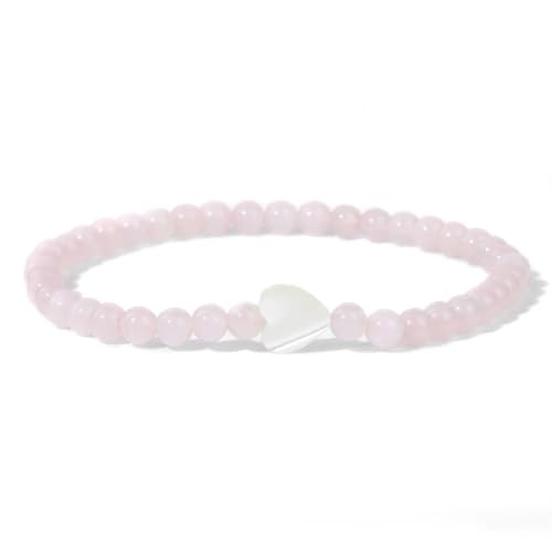 Bracelet en améthyste violette et pierres naturelles de 4 mm de qualité supérieure