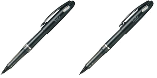 ぺんてる 水性ペン トラディオ プラマン TRJ50-A 黒 (× 2)の商品画像（Amazon）