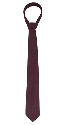 Image of Kebocis Mens Solid Color Cotton Necktie for Men