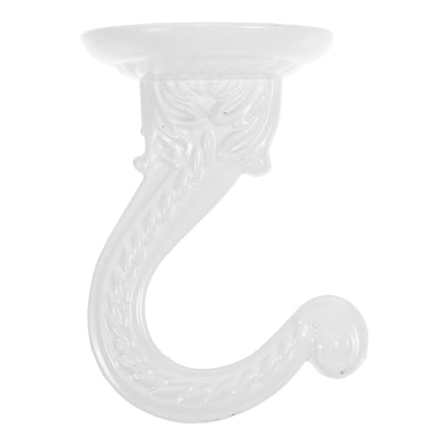 SUPVOX 8 Sets Ceiling Hooks Metal Plant Pot Hangers Flower Pot Hooks for Ceiling Bird Feeders Wind Chimes Easy Install Versatile