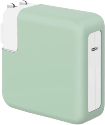 Image of Techmount Silicone Protective Cover for 29W /30W /35W MacBook Adapter Compatible with MacBook Air M2 M1 13 inch Models A2681 A2337 A2179 2020 (NOT FIT with Any Other Adapter) (Light Green)