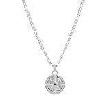 ✅ Ciondolo: 2,0 x 2,0 cm twobrothers Collana Uomo Catena ro in Acciaio Inox 316L 0,3 cm Larghezza - Ciondolo Rosa dei Venti, Argento, 50-55-60-65-70, Acciaio inossidabile, Non applicabile.