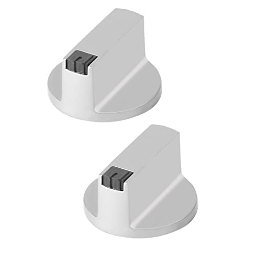 Jeanoko 2-Pack 0.2\"(6mm) Gas Stove Knobs for Teka Gas, Right Angle/0 Degree Cooker Oven Cooktop Metal Control, Zinc Alloy Home Kitchen Accessory