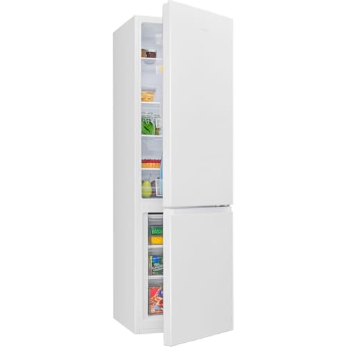 Bomann® Kühlschrank mit Gefrierfach | Energieklasse C | 176cm | LowFrost | 5 Jahre Kompressor-Garantie | Kühl Gefrierkombination leise | Türanschlag wechselbar | Kühlgefrierkombi | KG 7369 weiß