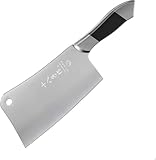 【Schwere Klinge】Es handelt sich um ein gewichtetes Hackmesser, das zum Zerkleinern von Knochen entwickelt wurde. Die schwere Klinge sorgt für zusätzliche Kraft, um hartschalige und knochige Teile zu zerschneiden und Fleisch zu zerkleinern und zart zu machen.