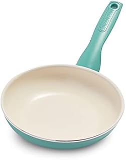 GreenPan Rio Non-Stick 18 cm Frying Pan, PFAS Free, Turquoise and Cream