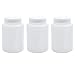 Sscon 3pcs 500ml Plastic Wide Mouth Laboratory Reagent Bottle Sample Sealing Bottle(White)