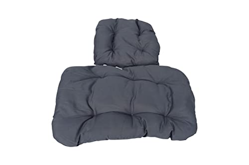 Cojín acolchado para sillón colgante, color gris oscuro Cover