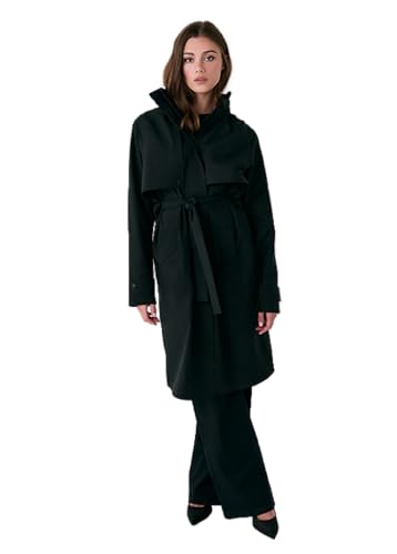 LOLE Women's Alizé Rain Trench Coat, Black, L