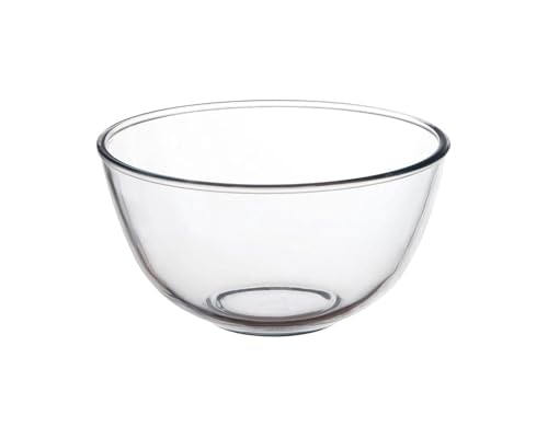 Pyrex Bowl 0.5 Litre / 500 ml, Clear, 144(Ø) mm - Dishwasher, Microwave, Freezer, Refrigerator & Conventional Oven Safe - Toughened Glass, Professional & Home Use, P582