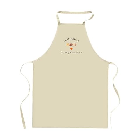 Tablier Kiribou Cuisine Mamie Beige Cover