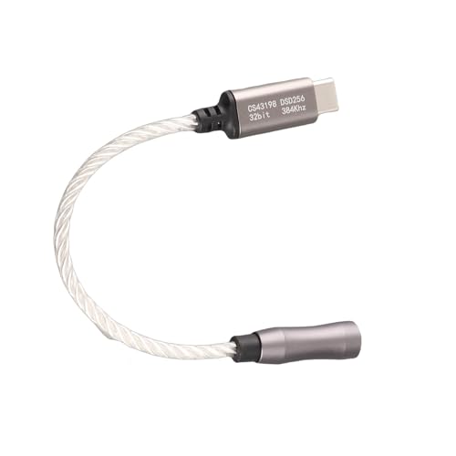 Cable DAC Tipo C a Jack para escuchar música en el PC con auriculares tradicionales 7