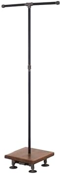 Industrial Pipe and Wood Clothes Rack 2-Way, Garment Rack, Clothing Rack, Closet Organizer, Clothing Storage and Display, Wood Shelving