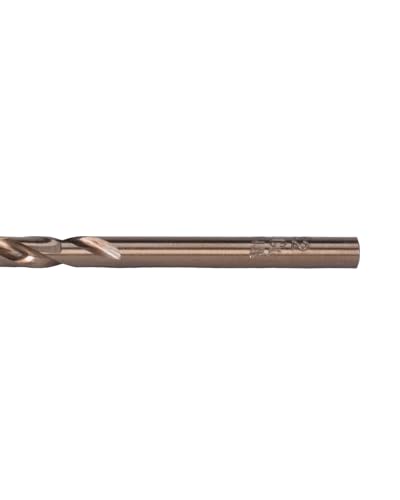 Image of Century Drill & Tool 26810 Cobalt Drill Bit, 5 /32 inch, Pro Pack of 6 | Straight shank, 3-1 /8 inch overall length, 135 point, cuts stainless steel, hard metals & metal