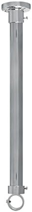 Shower Rods 12" Heavy Duty Ceiling Support (Polished Chrome)
