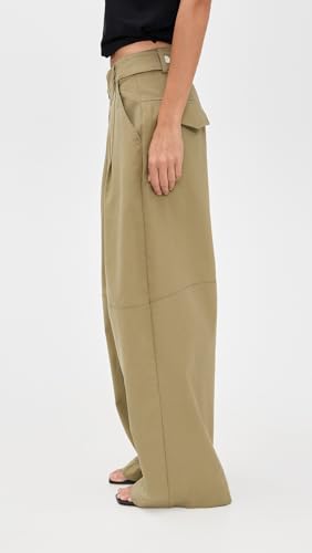 Pixie Market Women's Baggy Khaki Button Pants4