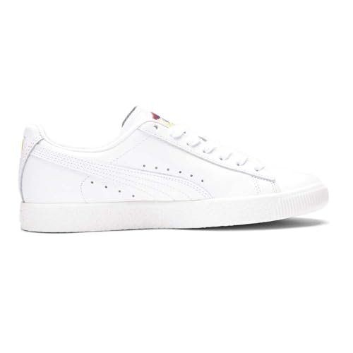 PUMA Womens Clyde NYC Floral Lace Up Sneakers Shoes Casual - White3