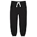 Bumeex Toddler Boys Joggers Pants Sweatpants Kids 3 Pack Cotton Athletic Sport School Jogging Fashion Cinched Hem Sweat Pant Clothes Clothing Outfits with Pockets Trousers Black/Burgundy/Dark Grey 5t
