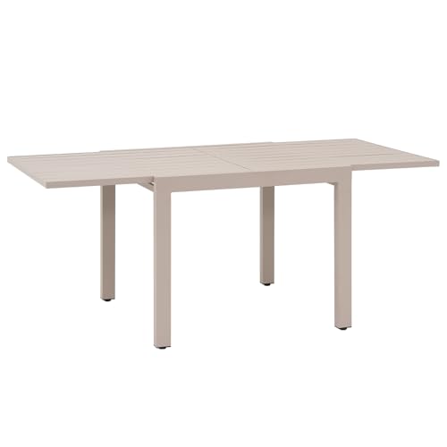 Soleil Jardin Aluminum Patio Extendable Dining Table, 35