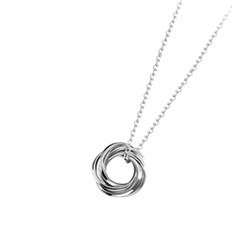 Collier féminin en Argent Sterling anti-allergie résistant au ternissement