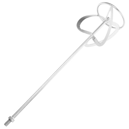 NUOBESTY Shaped Mixing Paddle for Paint and Cement Galvanized Steel Stirring Rod for Handheld Electric Mixers Durable Mixing Tool for Home and Garden Use
